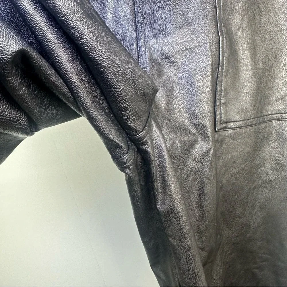 Spanx Leather Like Joggers Black Noir‎ Size XL Women's Spanx pants joggers